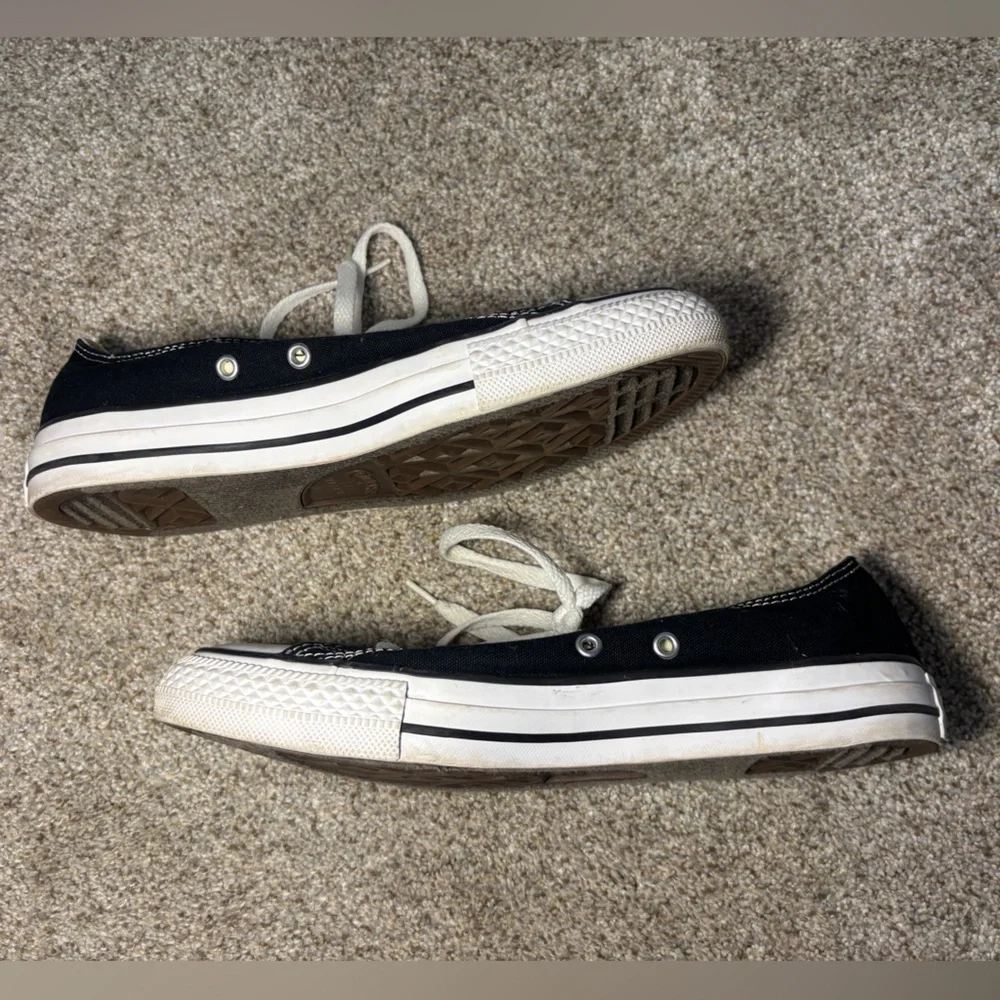 Converse Chuck Taylor All Star Black Ox Low Top Sneakers Unisex M Sz 6 W Sz 8 - Picture 4 of 7